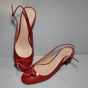 Kate Spade Red Slingback Heels